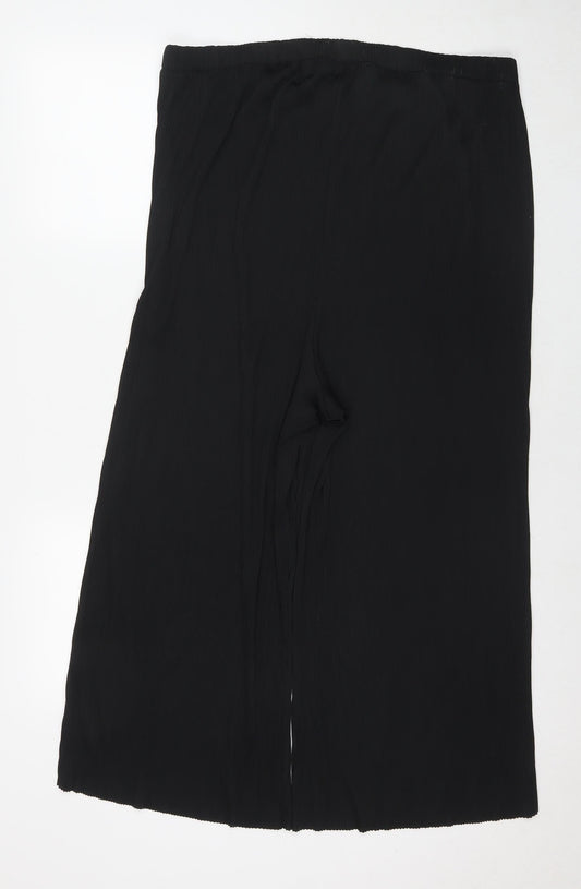 ASOS Womens Black Polyester Trousers Size 16 L21 in Regular