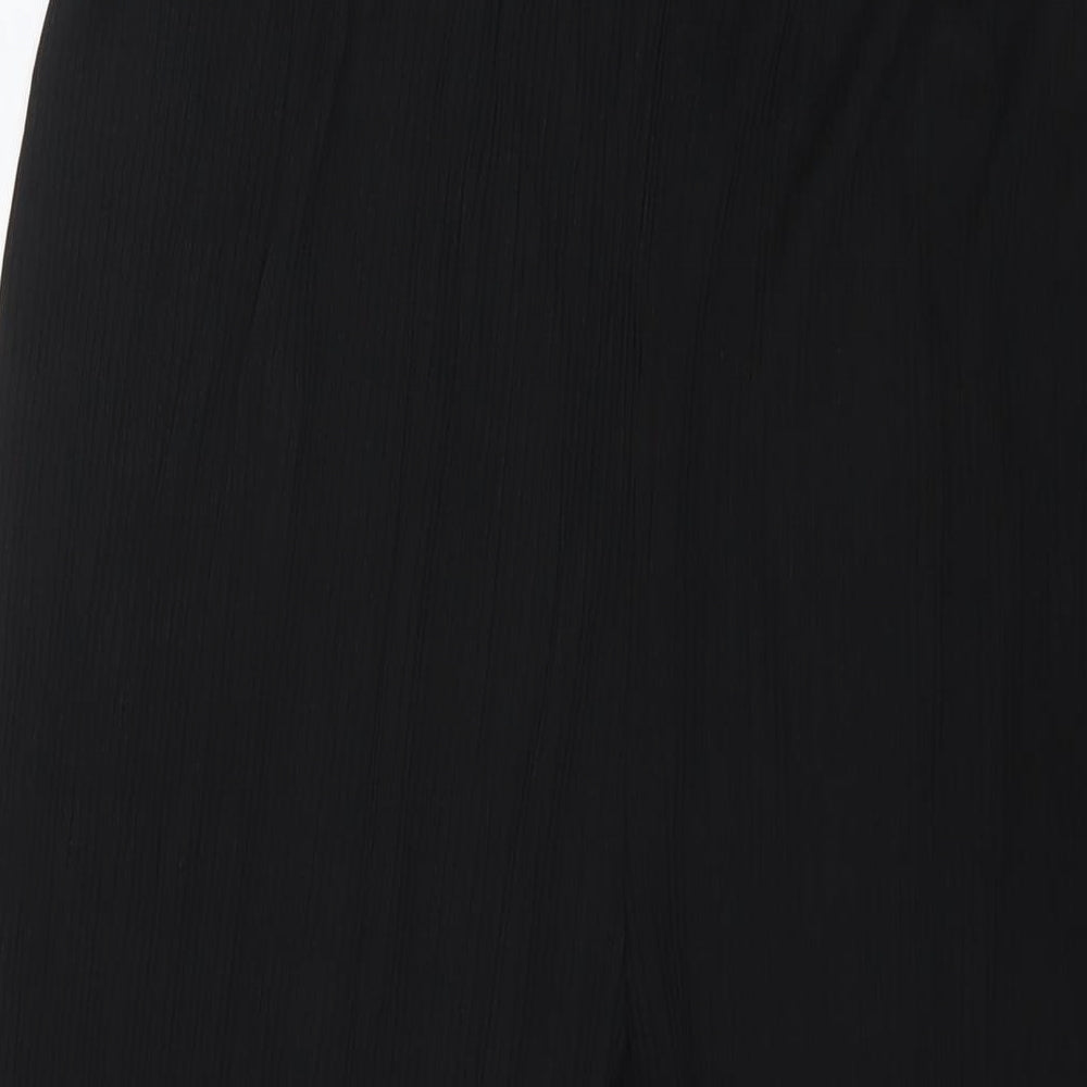 ASOS Womens Black Polyester Trousers Size 16 L21 in Regular