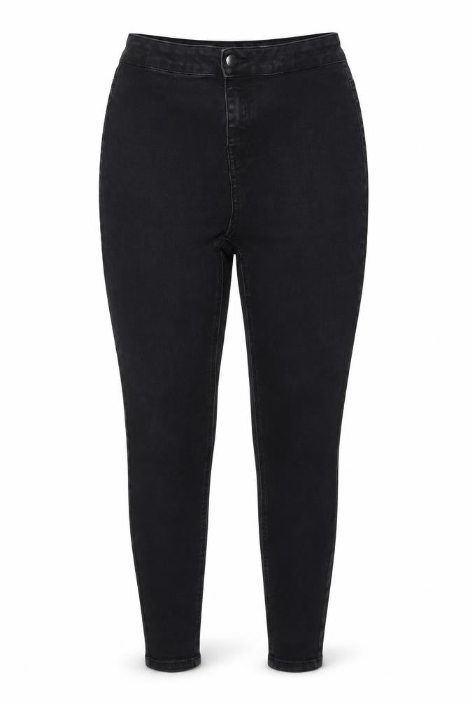 Tu Womens Black Cotton Skinny Jeans Size 12 L25 in Regular Zip