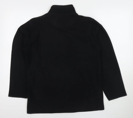 EWM Womens Black Jacket Size 10 Zip - Size 10-12