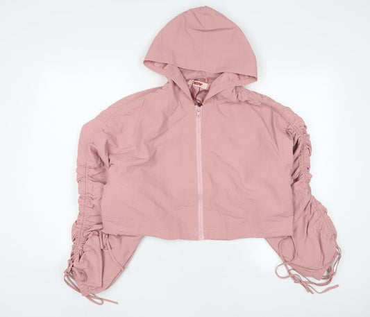 Misspap Womens Pink Jacket Size 6 Zip