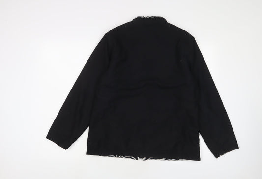 DASH Womens Black Jacket Size 12 Zip