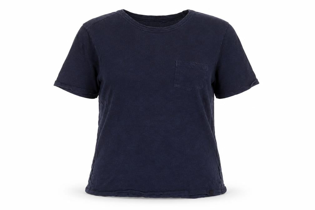Womens UK Size M Lee Blue Cotton T-Shirt