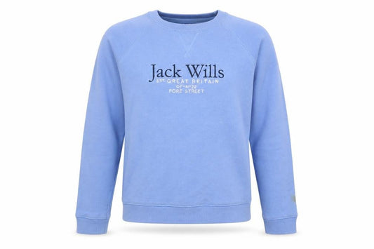 Womens UK 6 Regular Jack Wills Blue Pullover Sweatshirt