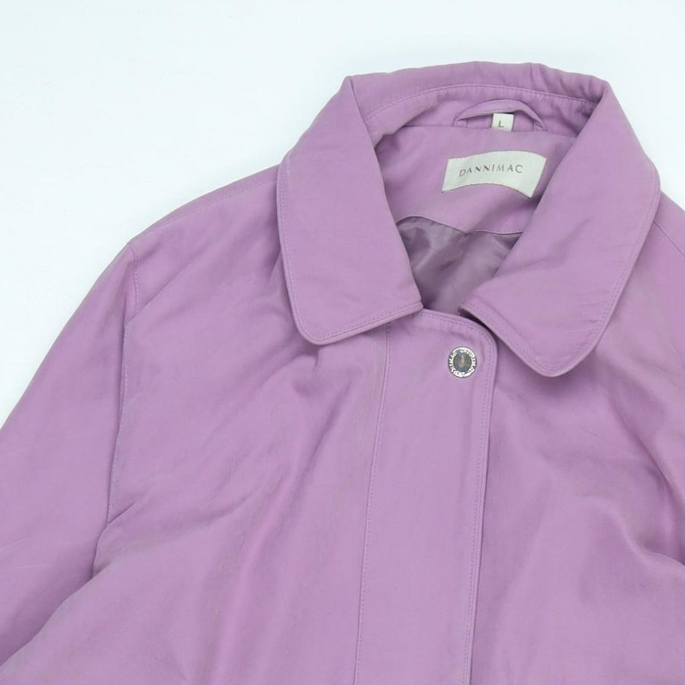 Dannimac Womens Purple Anorak Coat Size L Zip