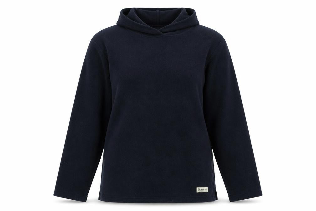 Outdoor Scene Womens Blue Crew Neck Polyester Henley Jumper Size L - Outdoor scene