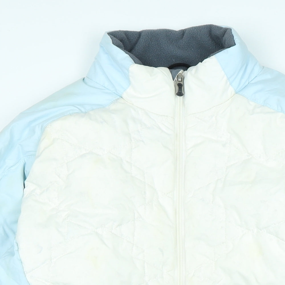Helly Hanson Womens White Puffer Jacket Jacket Size M Zip - Helly Hanson