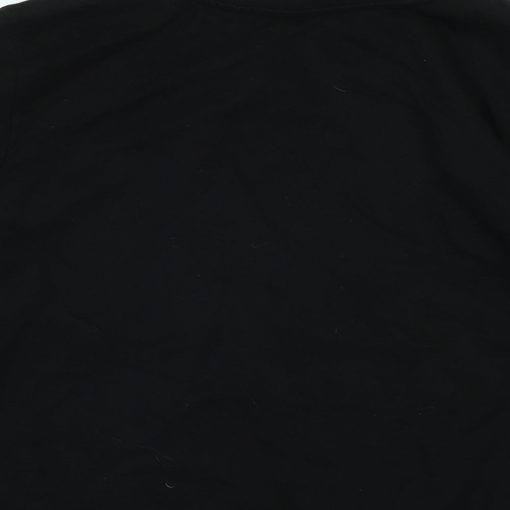 Disney Womens Black Cotton Pullover Sweatshirt Size 8 - Disney