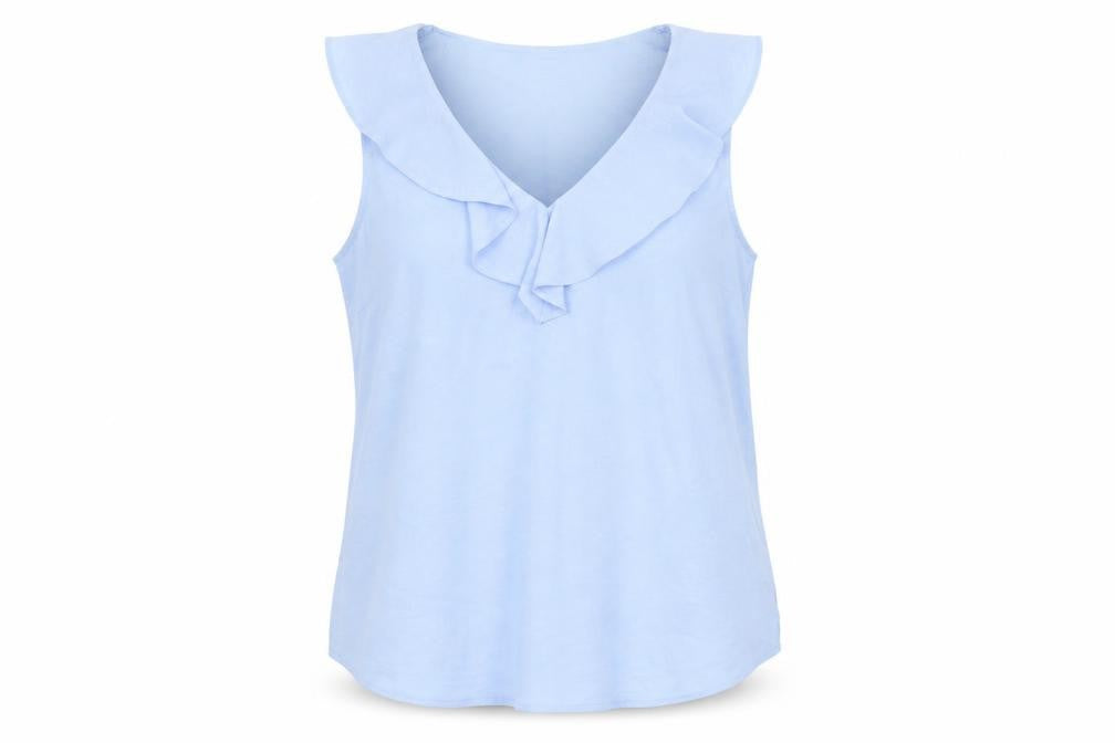 Womens UK Size M Dunnes Blue Polyester T-Shirt
