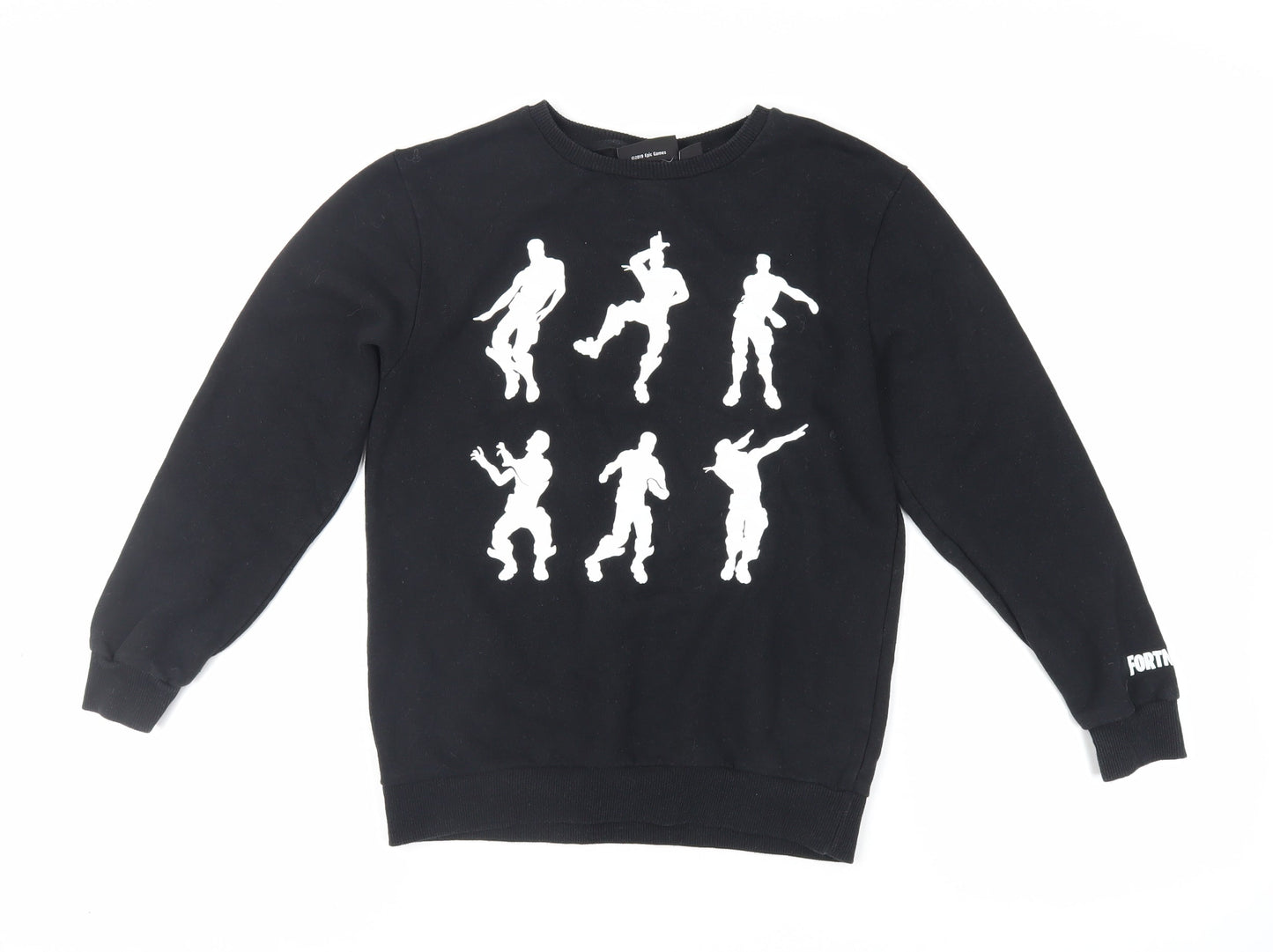 Fortnite Boys Black Polyester Pullover Sweatshirt Size XL Pullover