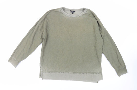 Buffalo Womens Green Cotton Pullover Sweatshirt Size M Pullover