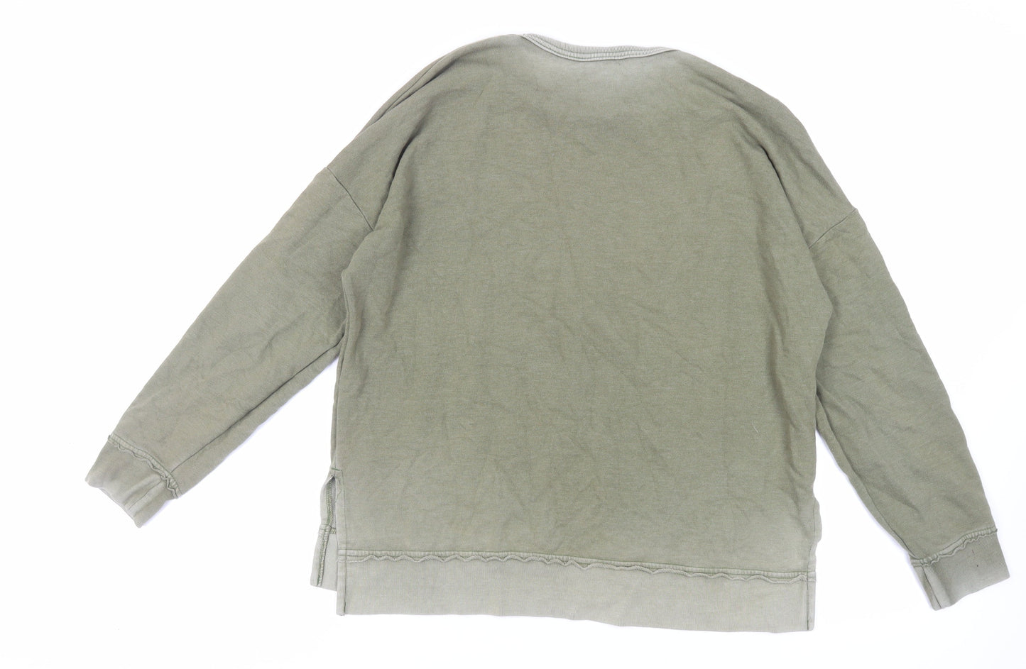 Buffalo Womens Green Cotton Pullover Sweatshirt Size M Pullover