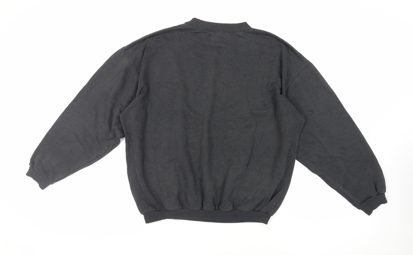 Lee Mens Grey Cotton Pullover Sweatshirt Size L - Vintage Logo