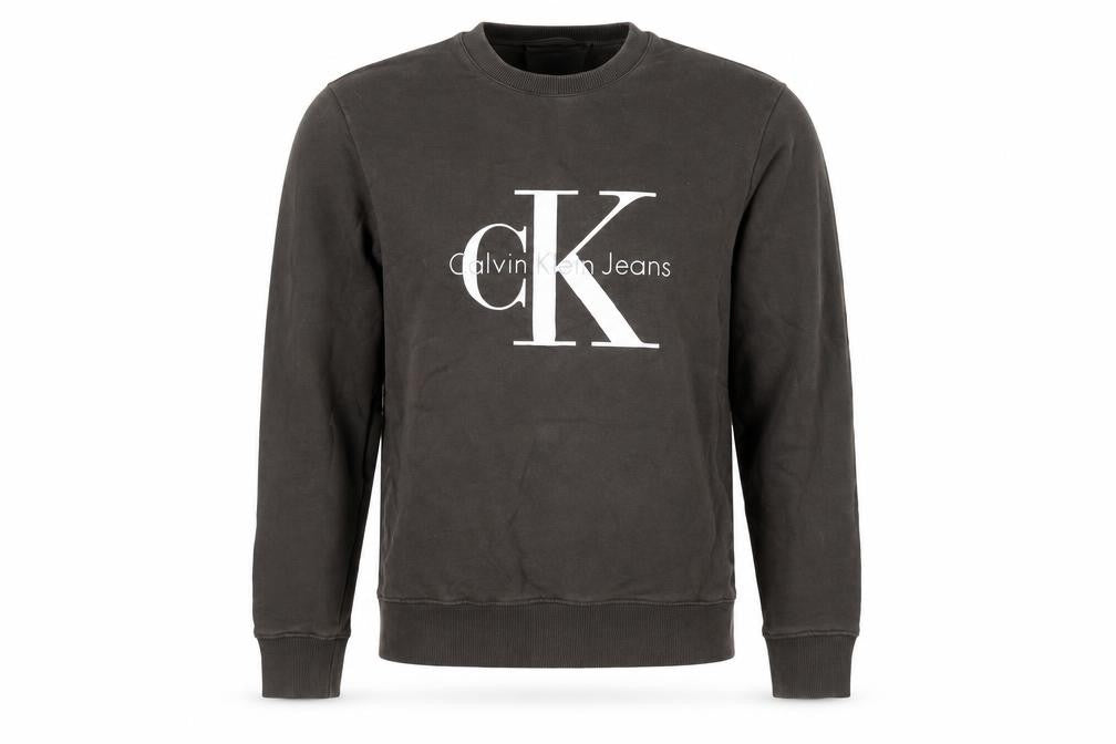 Mens UK XS Regular Calvin Klein Jeans Green Pullover Sweatshirt