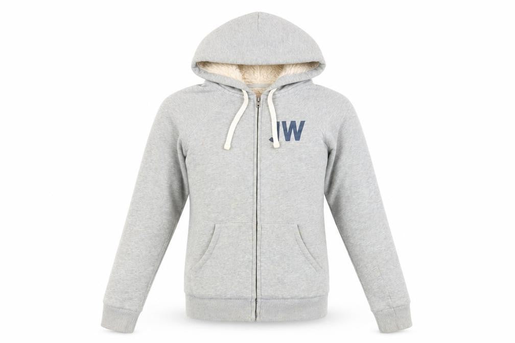 Womens UK 6 Regular Jack Wills Grey Full Zip Hoodie