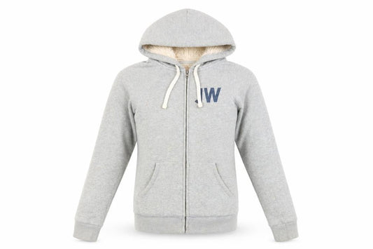 Womens UK 6 Regular Jack Wills Grey Full Zip Hoodie