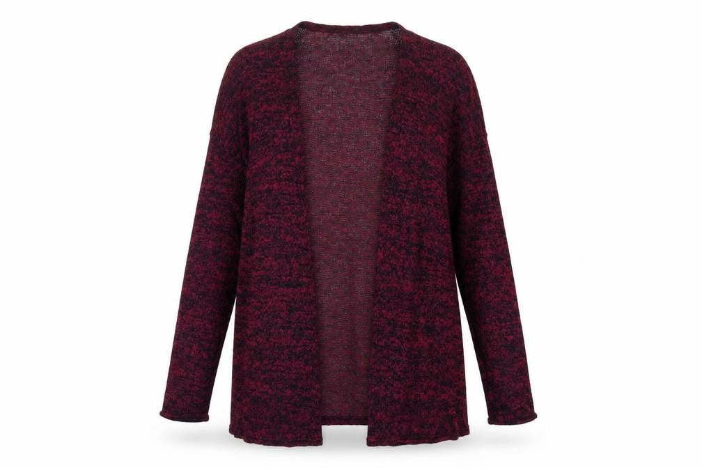 H&M Womens Purple V-Neck Viscose Cardigan Jumper Size M