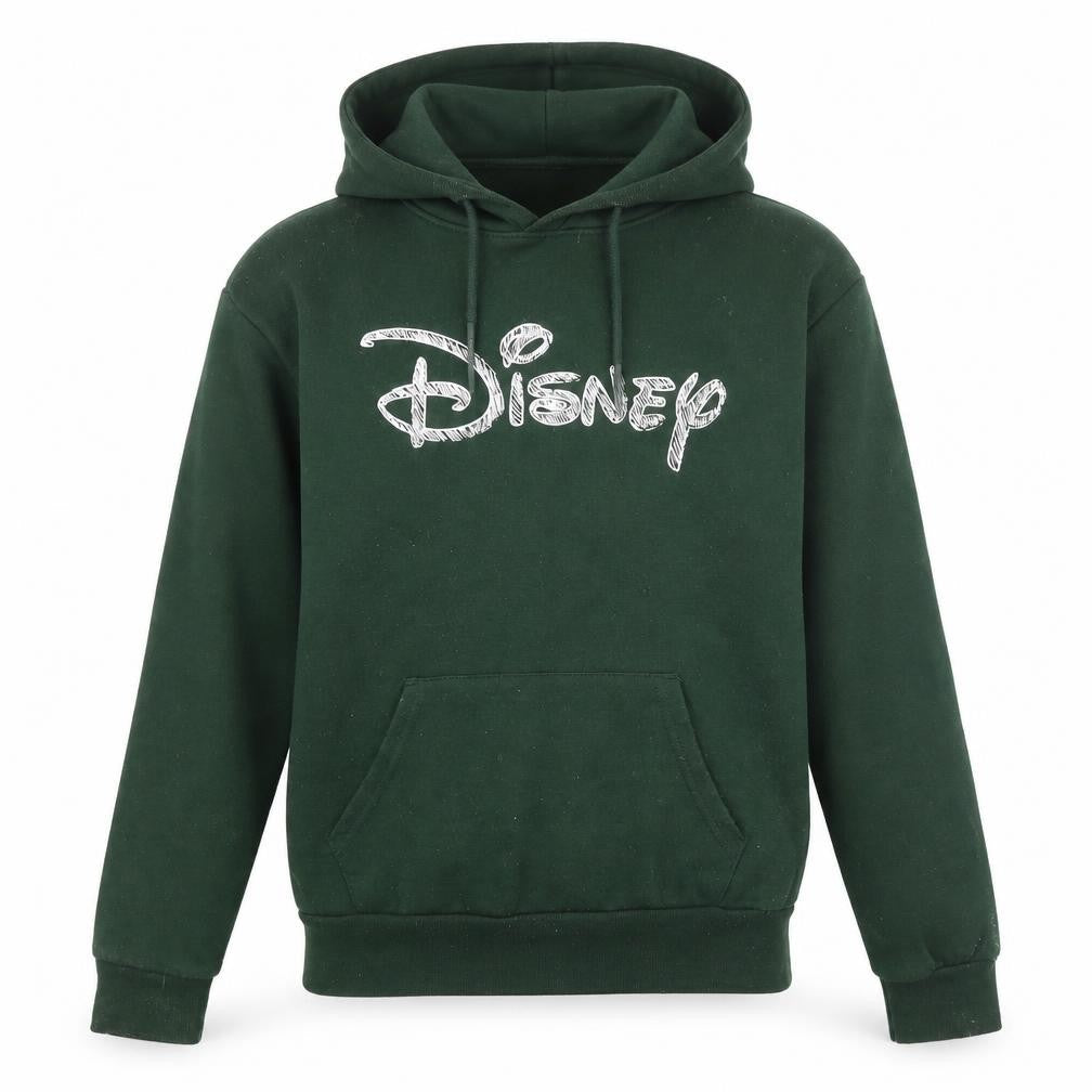 Womens UK S Regular Disney Green Pullover Hoodie