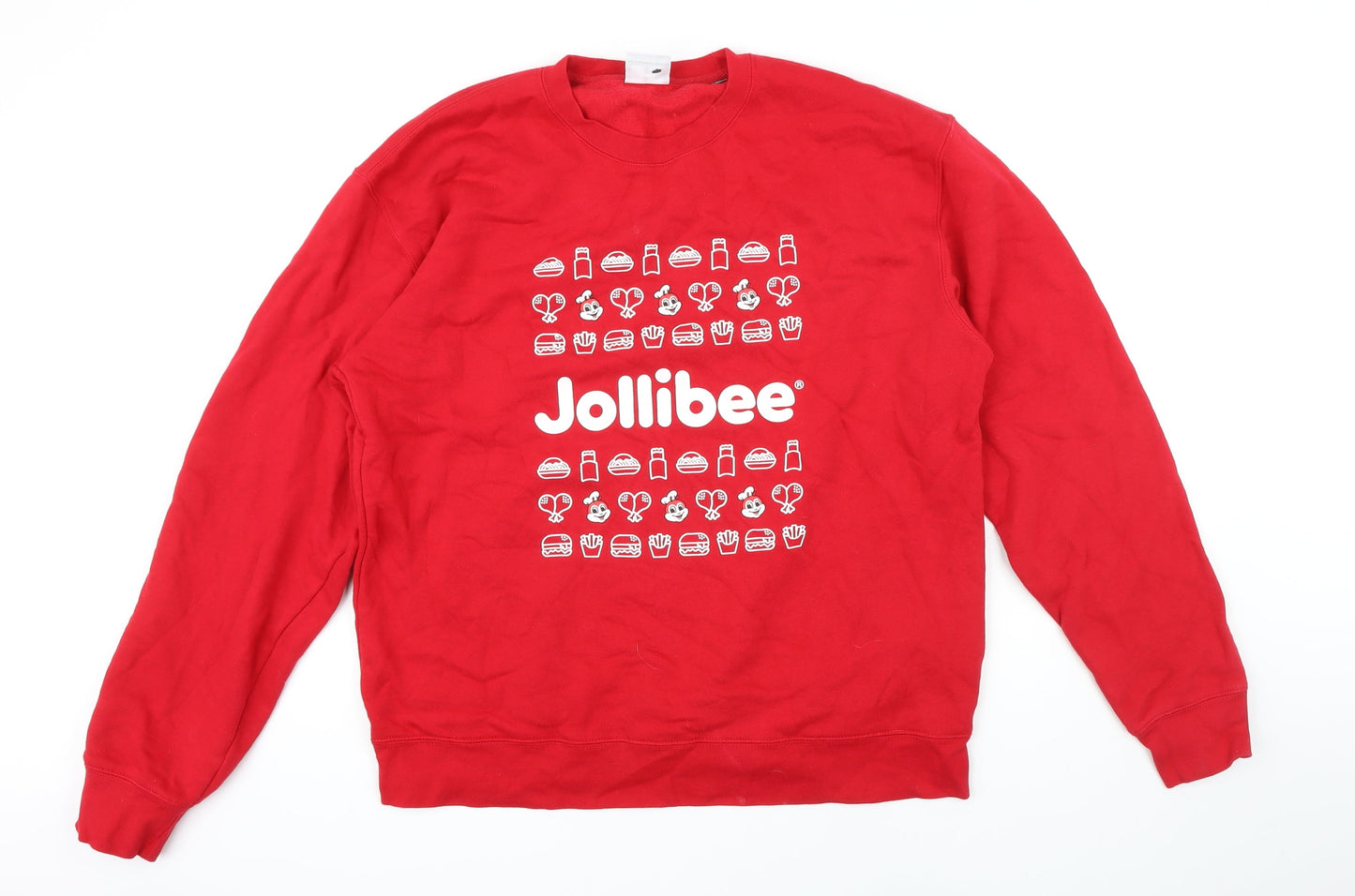 Russell Womens Red Cotton Pullover Sweatshirt Size XL - Jollibee