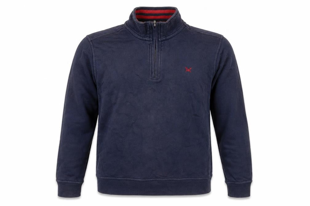 Crew Clothing Blue Cotton Pullover Sweatshirt Size M