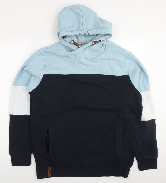 Indicore Mens Multicoloured Cotton Pullover Hoodie Size XL