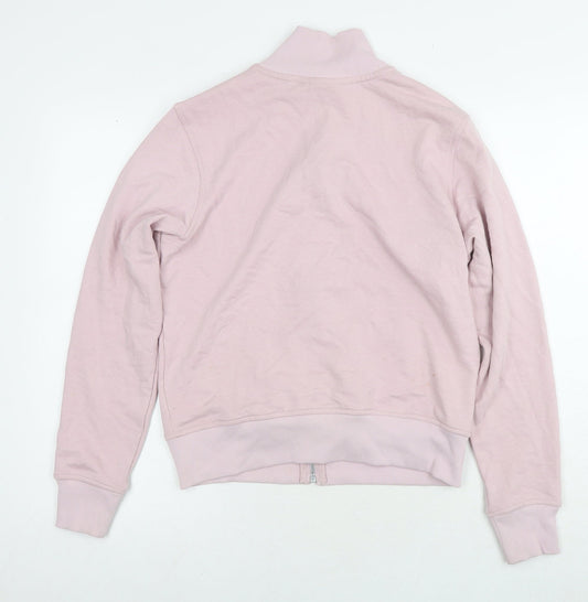 Skechers Womens Pink Cotton Full Zip Hoodie Size M Zip