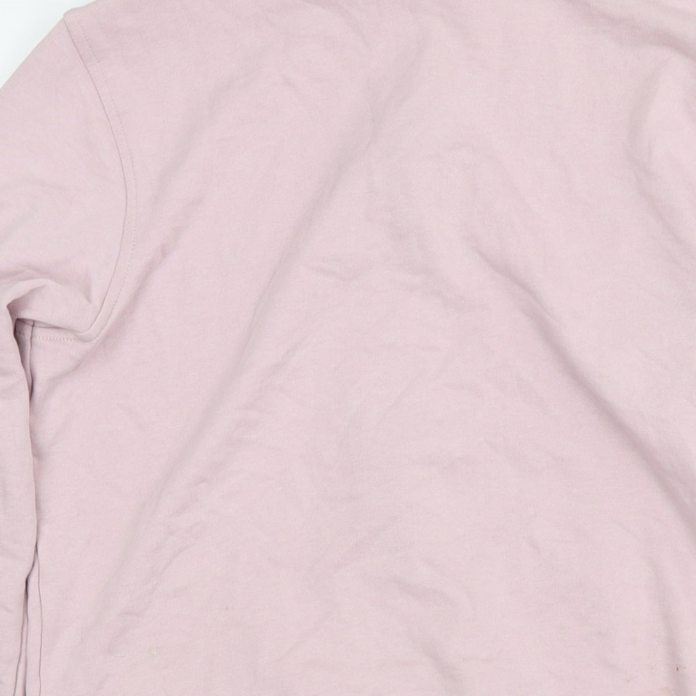 Skechers Womens Pink Cotton Full Zip Hoodie Size M Zip