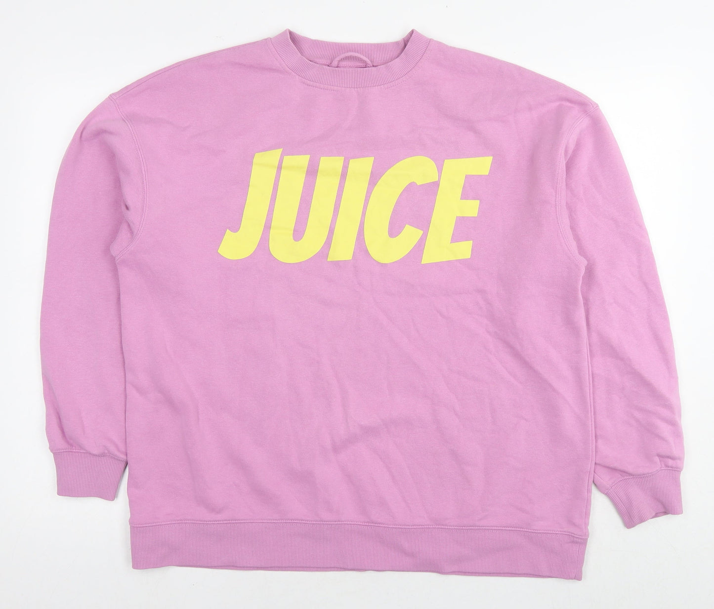Sinsay Womens Pink Cotton Pullover Sweatshirt Size M Pullover - Juice