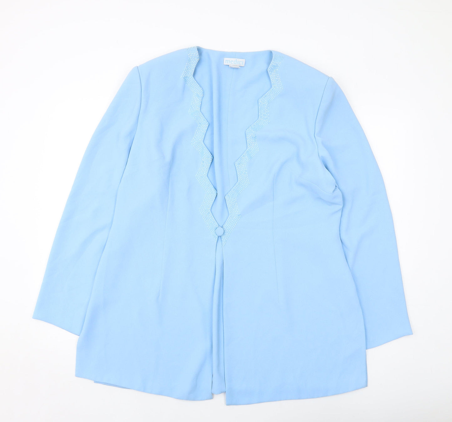 Medici Womens Black Jacket Size 20 Button