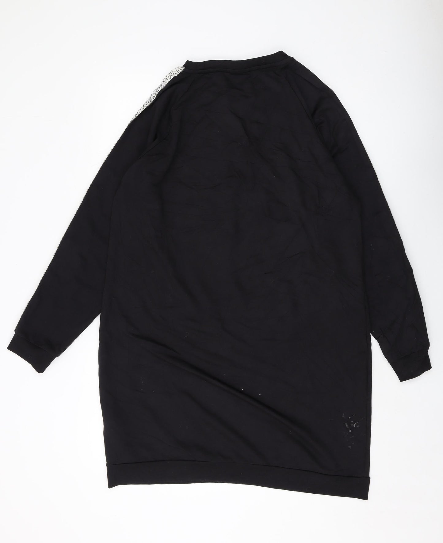 Oliver Bonas Womens Black Cotton Pullover Sweatshirt Size 14 Pullover
