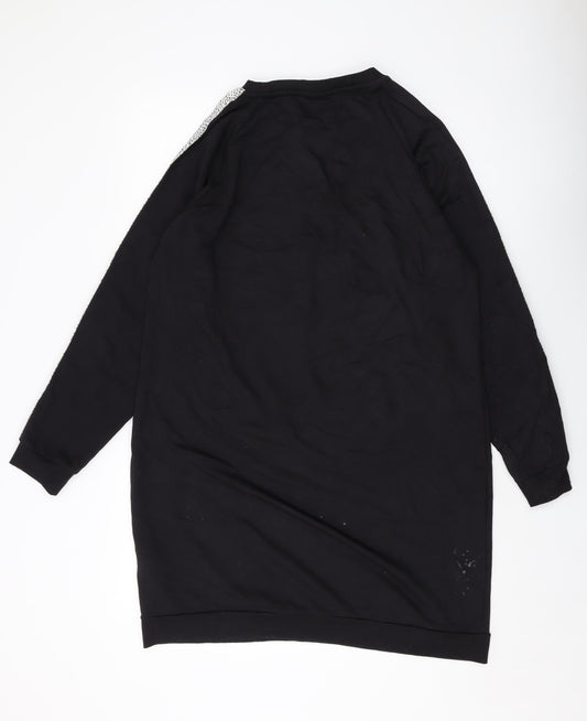 Oliver Bonas Womens Black Cotton Pullover Sweatshirt Size 14 Pullover
