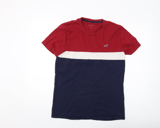 Hollister Mens Blue Cotton T-Shirt Size S Crew Neck