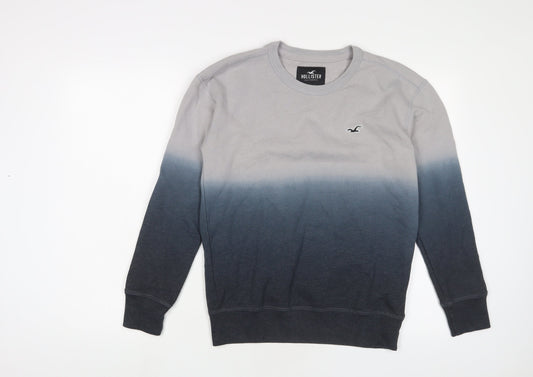 Hollister Mens Blue Cotton Pullover Sweatshirt Size XS