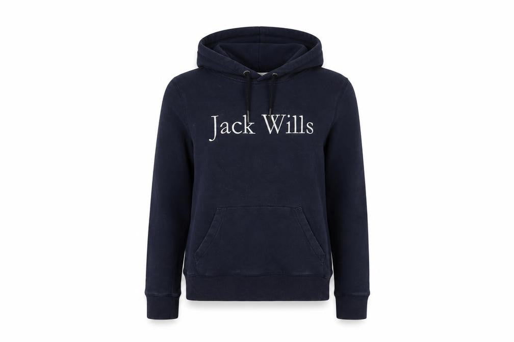 Womens UK 8 Regular Jack Wills Blue Pullover Hoodie