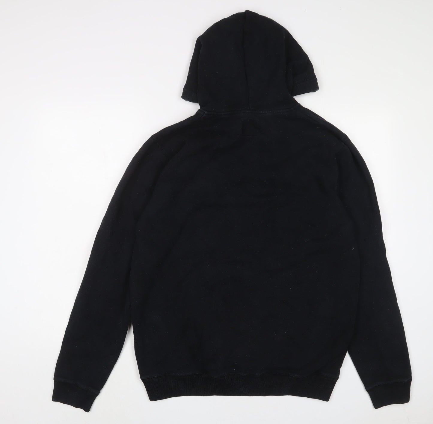 Jack Wills Mens Black Cotton Pullover Hoodie Size S