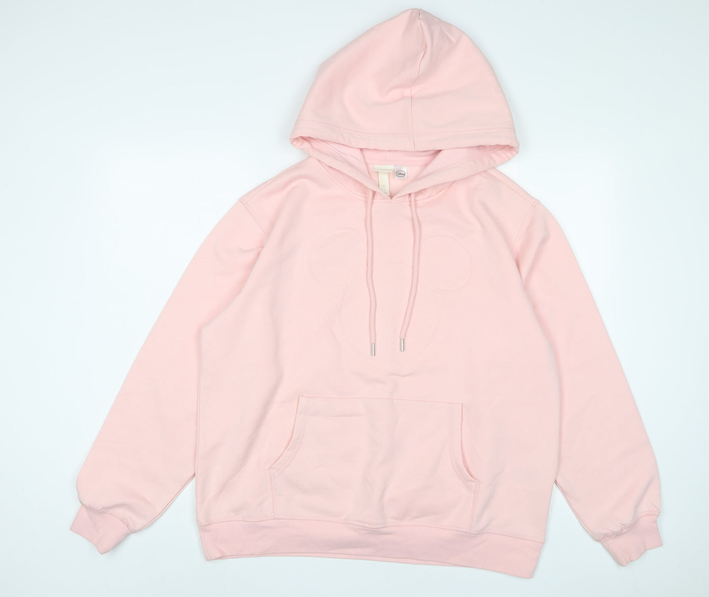 Disney Womens Pink Cotton Pullover Hoodie Size L Pullover - Mickey Mouse