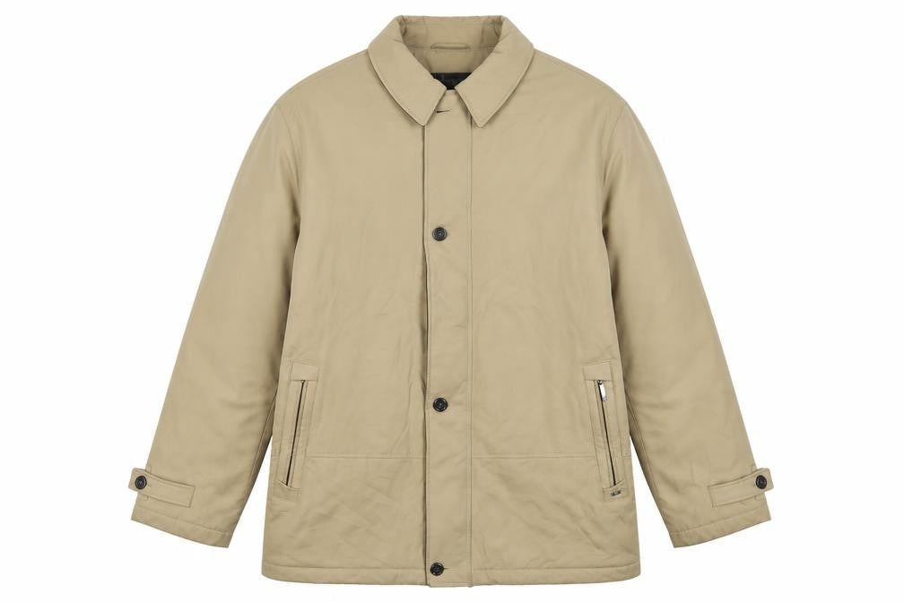 Bush Mens Beige Jacket Size L Zip