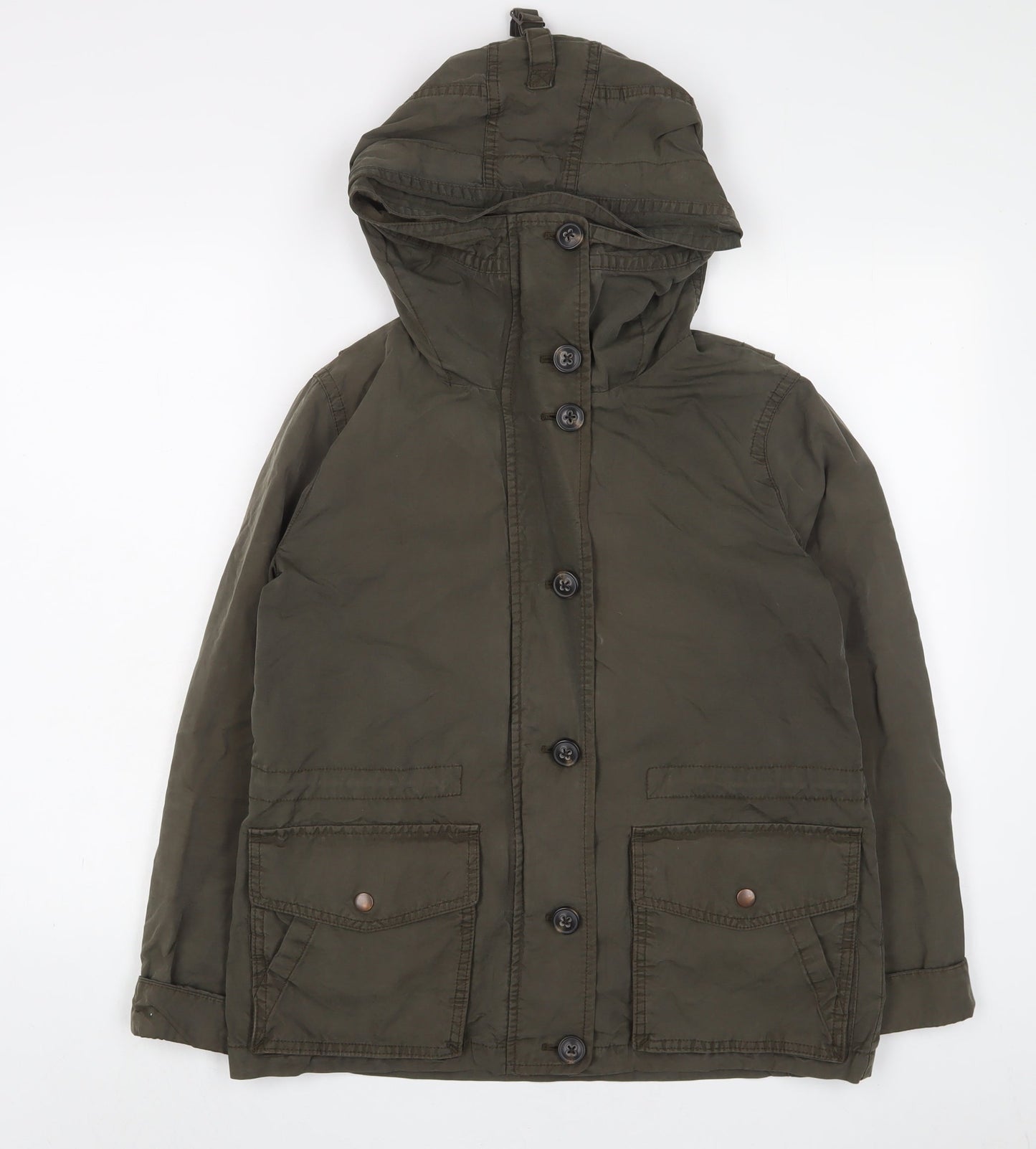 Gap Womens Green Jacket Coat Size XS Zip