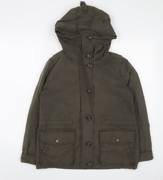 Gap Womens Green Jacket Coat Size XS Zip