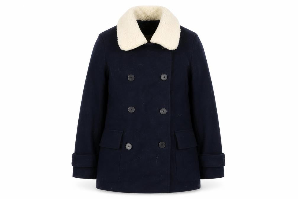 Womens UK Size 8  Jack Wills Blue Wool Coat