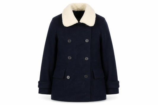 Womens UK Size 8  Jack Wills Blue Wool Coat