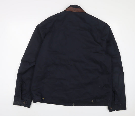 Timberland Mens Blue Jacket Size XL Zip - Waterproof