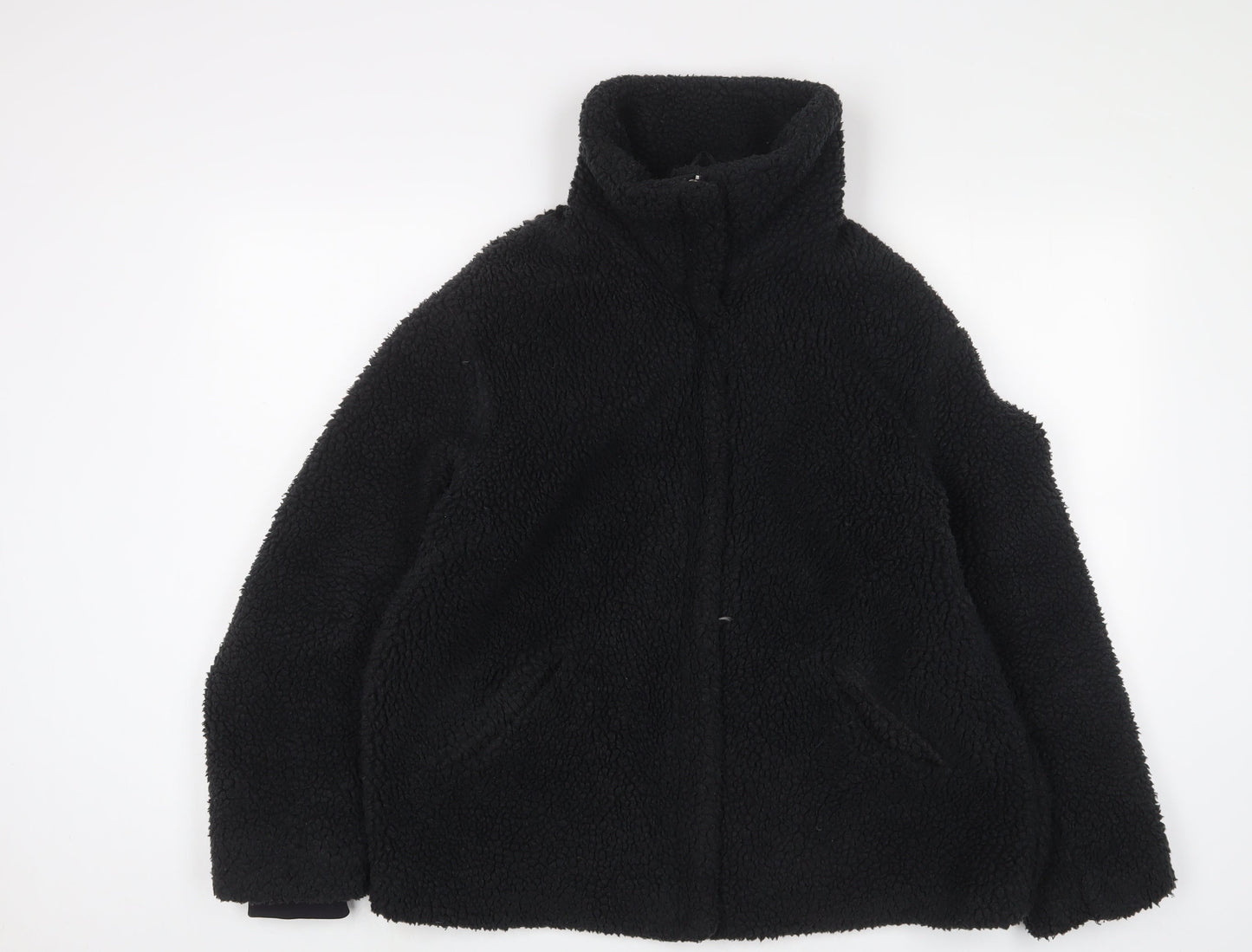 H&M Womens Black Jacket Size M Zip