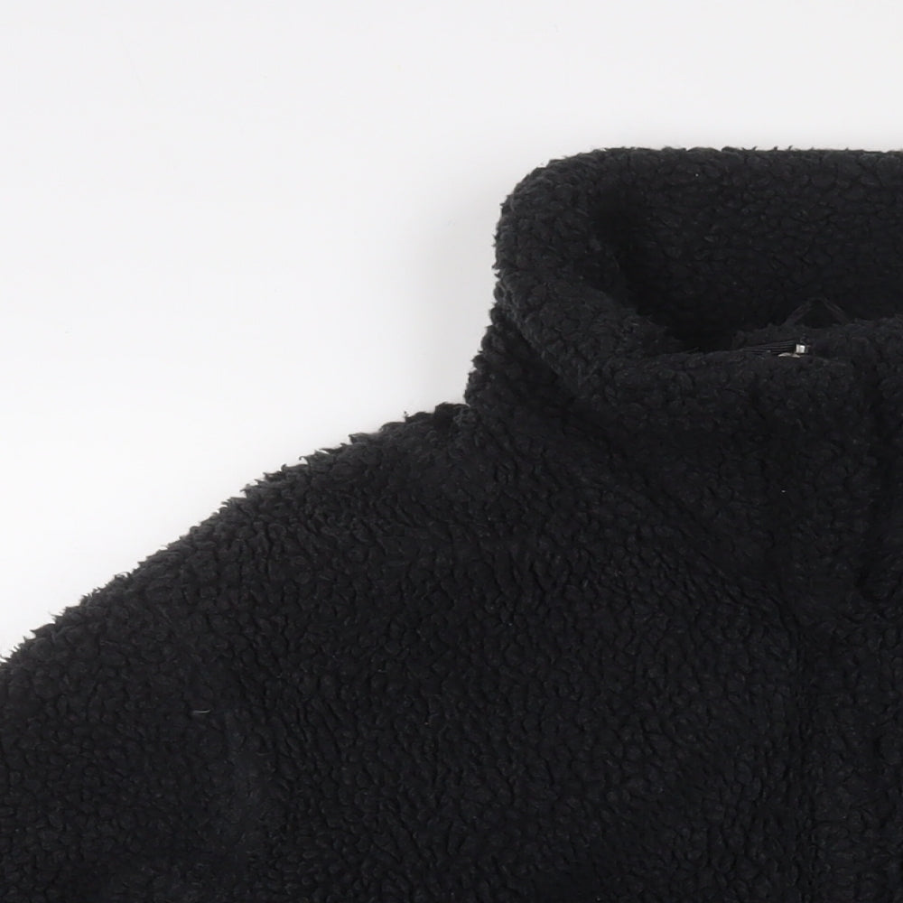 H&M Womens Black Jacket Size M Zip
