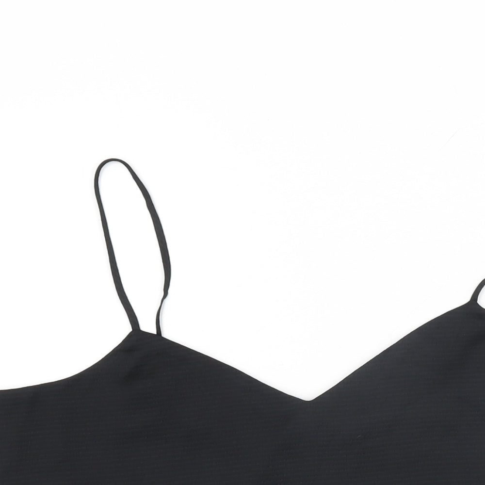Gap Womens Black Polyester Camisole T-Shirt Size M V-Neck