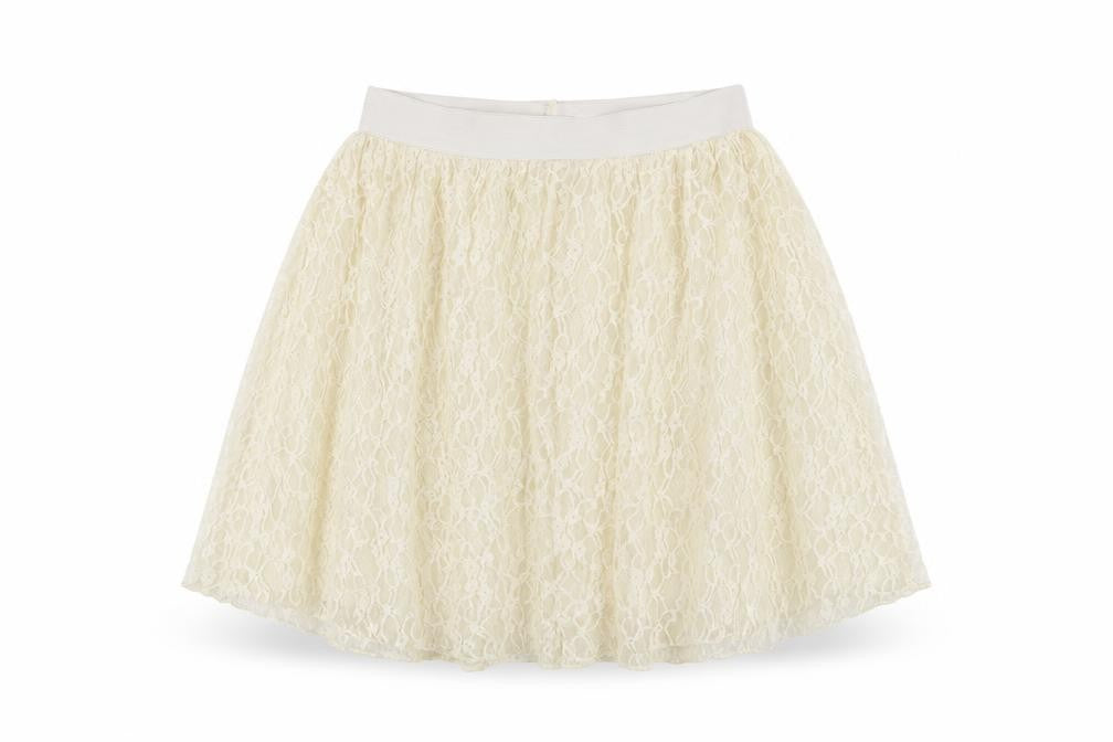 Louche Womens Ivory Floral Nylon Skater Skirt Size 10