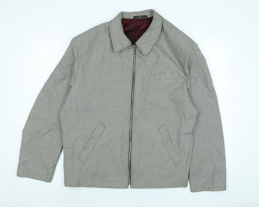 Ciro Citterio Mens Ivory Jacket Size XL Zip - Ciro Citterio