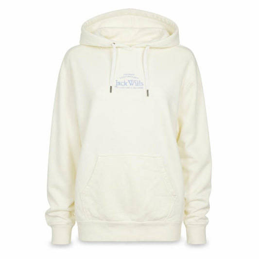 Womens UK 6 Regular Jack Wills Ivory Pullover Hoodie