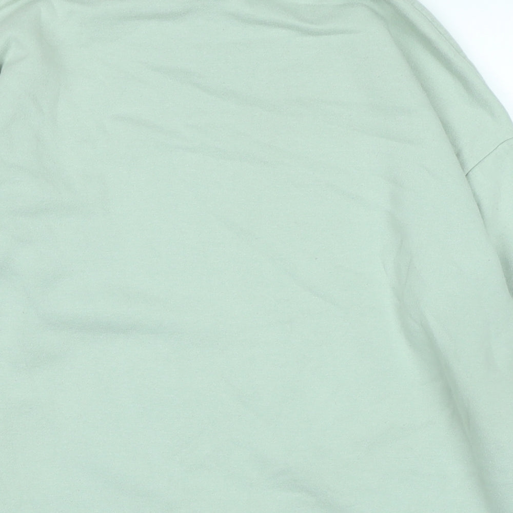 Disney Womens Green Cotton Pullover Sweatshirt Size S - Disney