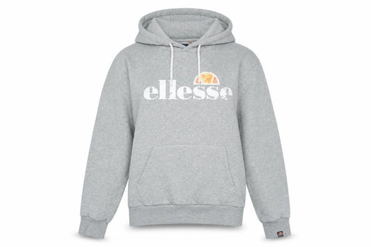 Womens UK 12 Regular ellesse Grey Pullover Hoodie